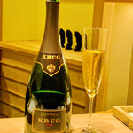 日本橋 蕎ノ字 - ◎シャンパンの帝王と称されるクリュッグ2000（仏・シャンパーニ）で乾杯！