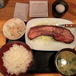 Sakedokoro Tsugaru - ベーコンステーキ1枚900円＋納豆生たまご0円