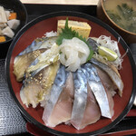 海鮮食堂 さばや - しめ鯖丼 (1000円)