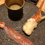 丸太町やんがす - 蟹　肝ス一プにダイブやね！