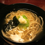 懐石 辻留 - 薬味をのせた 蕎麦御飯