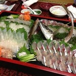 稚加榮 - 鯖と平目の盛り合わせ♪