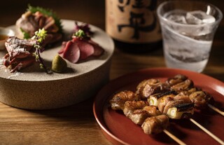 Jidoriya Tsukada - 地鶏刺身盛り合わせと焼き鳥