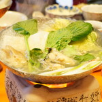 華楽 - 【2021.12】ランチ(税込1,200円)の牡蠣入り鍋