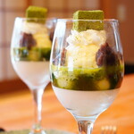 華楽 - 【2021.12】デザート・抹茶ゼリーパフェ(税込300円)