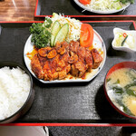 日の出屋食堂 - 料理写真:ポークソテー定食　¥1,200-