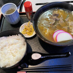 Yakiniku Hiro - 牛肉カレーうどん、ライス