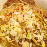 ラーメン二郎 - 白ネギ投下～♪