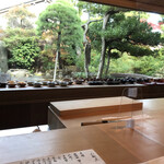 御料理ふじ居 - カウンターからの眺め