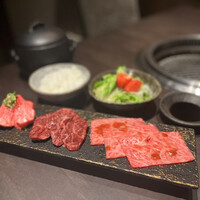 京焼肉 新 のタレ焼肉膳ランチ