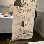 Installation Table ENSO L'asymetrie du calme - いただいた食材の絵