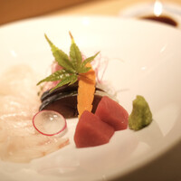 大宮 寿司 いし山 - 刺身盛り合わせ