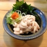 福よし - タラの白子。新鮮で筋が全く無い。とろけるよう。