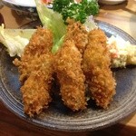 福よし - 牡蠣フライ。牡蠣のサイズは小さいけれど旨みが凝縮。