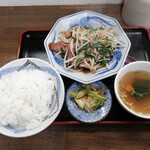 一圓 - レバニラ定食￥700