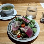 洋食 おがた - サラダ、マカロニサラダ