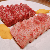 焼肉うしごろ 銀座店 - 厳選厚切りハラミ 鹿児島黒牛
                    究極の厚切り黒タン 鹿児島黒牛