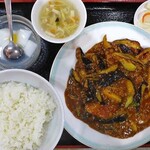 四川料理 天府 虎ノ門店 - 麻婆ナス定食