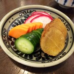 金町製麺 - 漬物盛り合わせ