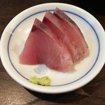 金町製麺 - 佐渡鰤の刺身