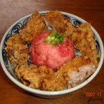 ぢんげる - まぐろカツ・すきみ丼　　　￥１，８３０