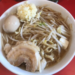ラーメン千乃介 - 中ラーメン1枚（ヤサイ少し、味玉子、）