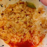 中国菜 オイル - ご飯を食べずに麻婆豆腐乗せた後はラー油の海