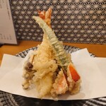 蕎麦 松風 - カラッと揚がった天ぷら
