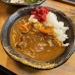 たまい駅前酒場 - 牛筋カレーハーフ