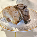 隠れ家ダイニング ソラマ - いちごのロールケーキ、チョコバナナロールケーキ