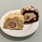 隠れ家ダイニング ソラマ - 苺のロールケーキ、チョコバナナロールケーキ