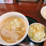 らーめん 夢屋台 - 和風ラーメンネギ盛り