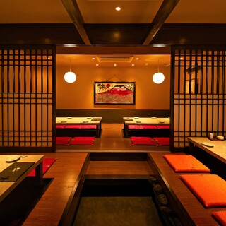 半個室◇掘りごたつ最大40名の宴会可能！広々テーブル席もアリ