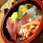 寿司海鮮 たはら - 日替わりランチ　三色ちらしセット