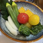 Ishigaki Jima Sumibi Yaki Gyuugushi Ando Horumon Fujita - 島野菜のピクルス盛り合わせ