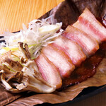 Grilled Yamagata pork with hoba miso