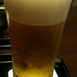 しのはら - サッポロ生（550円）。