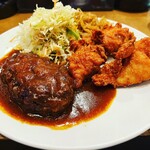 キリンケラーヤマト - ハンバーグと唐揚げ