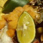 しのはら - ウニは北海道の根室産。