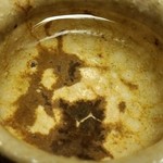 しのはら - 先ほどの日本酒、まさかの2杯目サービス。並々と。