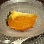 しのはら - 水物。甘くておいしい。柿は肝臓にもいいんですよね。