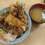 Tendon Tenya - 冬野菜の天丼  ¥690（税込）