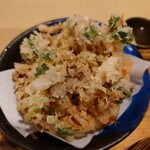 味奈登庵 - 栗と木の子のかき揚げ