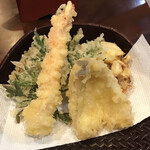 そば源 - 海鮮天ぷら&桜海老のかき揚げ
　　　　まみこまみこ