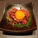 焼肉レストラン慶州 - 尾崎牛ユッケ