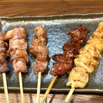 もつ焼き 串あげ 盥 - おまかせ串5本