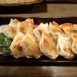 Ishiyokuya Kazutora - 一口餃子はニラとニンニクが効いたスタミナの付く餃子。