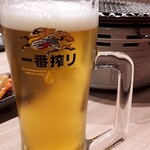 焼肉 遊 - ビールはキリン