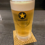 菊寿司 本店 - 生ビール