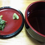 居酒屋 ふじさわ - お蕎麦みたいにめんつゆで頂きます